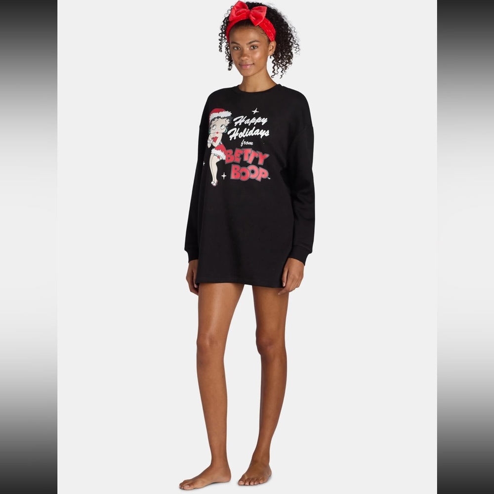 Grayson Social Betty Boo Sleep Shirt plus Cozy Headband
